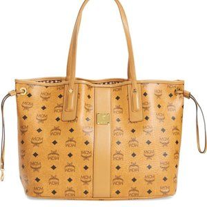 MCM Liz Reversible Medium Tote-Reversible to Geometric Pattern on Inside